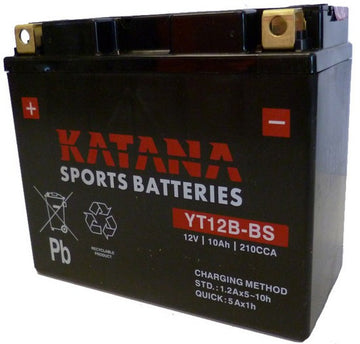 Katana Motorbike battery 12v 10Ah YT12B-BS