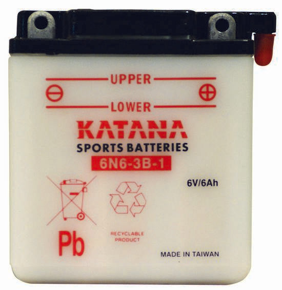 Katana Motorbike battery 6v 6Ah  (6N6-3B-1)