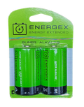 Energex Alkaline battery D size 2 Pack LR20T/2B