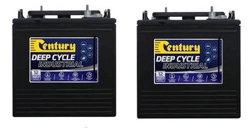2 x Century Deep C105 Cycle battery 6v 225Ah