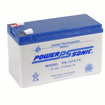 PowerSonic 12v 7.0Ah F2 SLA battery