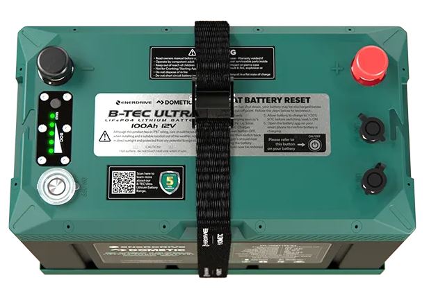 ENERDRIVE B-TEC ULTRA LITHIUM BATTERY 100AMP 12V-G3 | BatteryWorx