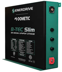 Enerdrive B-TEC 300AMP / 12V LIFEPO4 SLIM METAL CASE BATTERY