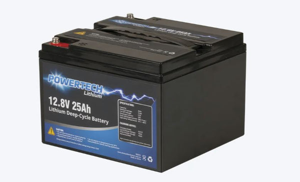 Powertech 12.8V 25Ah LiFePO4 Lithium Battery