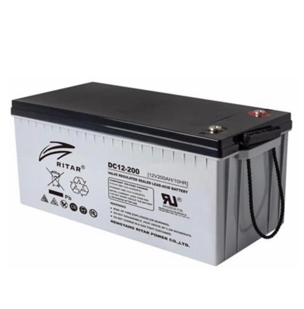 Ritar 12V 200Ah Deep Cycle AGM Battery DC12-200