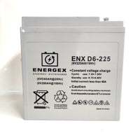 Energex AGM Deep Cycle Battery 6V 225Ah SUPER SPECIAL !!!!