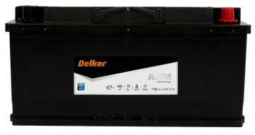 Delkor DIN88AGM LN5 Battery [Replacement for Varta G14]