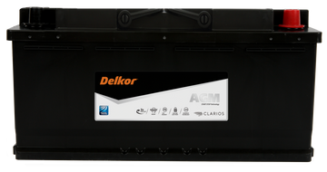 Delkor DIN105AGM LN6 Battery [Replacement for Varta H15]