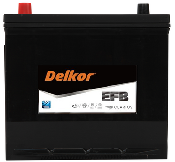 Delkor Q85REFB Battery 55D23R EFB [Replacement for Varta Q85REFB]