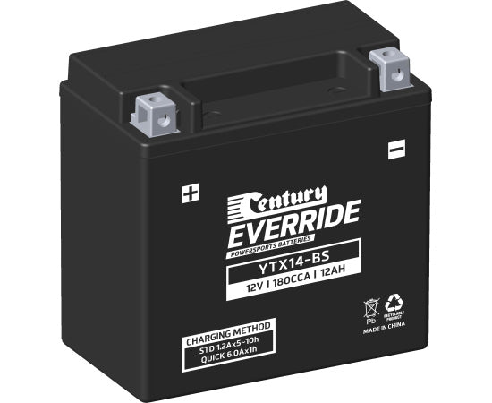Century Motorbike battery 12v 12Ah YTX14-BS FA