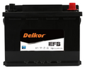 Delkor DIN55EFB Battery [Replacement for Varta N60]