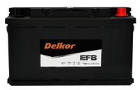 Delkor DIN75EFB Battery DIN77 EFB [Replacement for Varta E46]