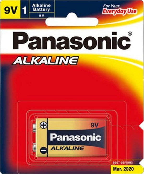 Panasonic Alkaline 9v battery 6LR61T/1B