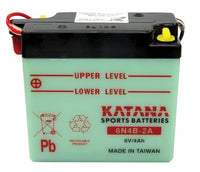 Katana Motorbike battery 6v 4Ah  (6N4B-2A)