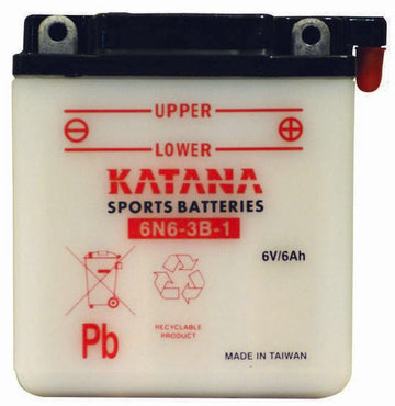 6N6-3B-1 Katana Motorbike battery 6v 6Ah