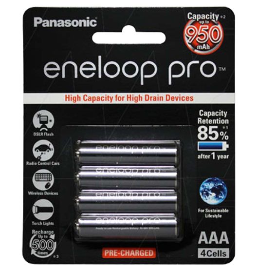 Eneloop Pro AAA Rechargeable Batteries 