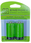 Energex Alkaline battery C size 2 Pack LR14T/2B