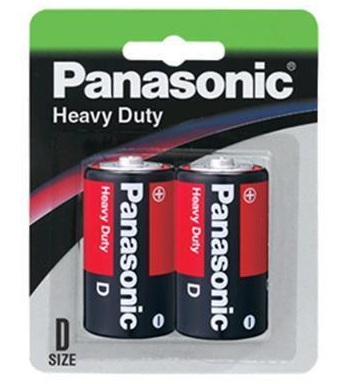 Panasonic Heavy Duty Size D battery R20DP/2B
