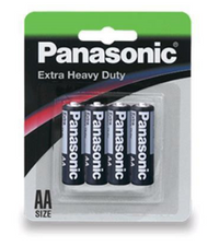 Panasonic Extra Heavy Duty AA battery R6NP/4B