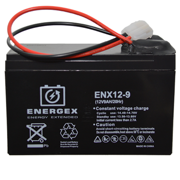 Energex Kontiki battery 12v 9.0Ah with leads x 1