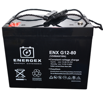 Energex 12V 80Ah GEL Deep Cycle Battery SUPER SPECIAL !!!