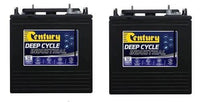 2 x Century Deep C105 Cycle battery 6v 225Ah