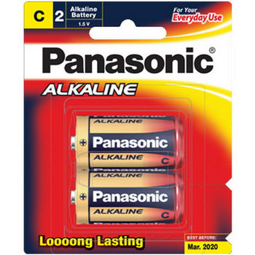 Panasonic Alkaline battery C size 2 Pack LR14T/2B