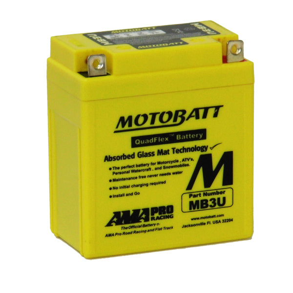 Motobatt Motorbike battery 12v 3.8Ah  MB3U