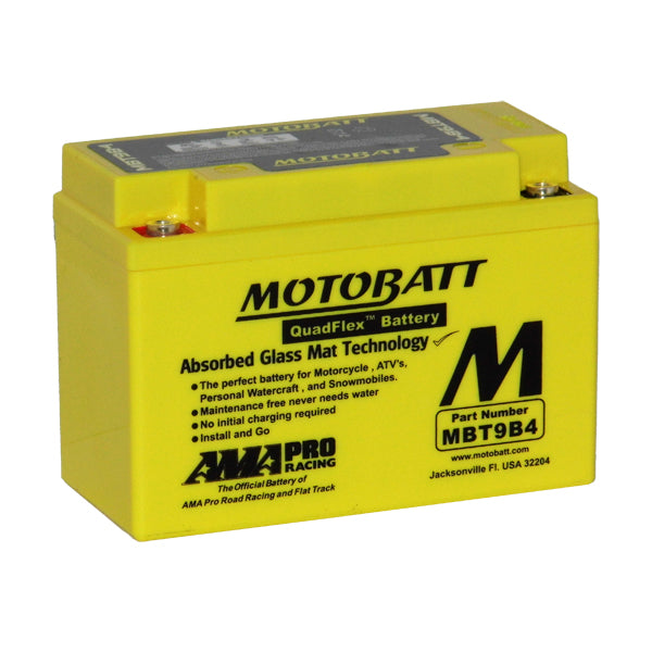 Motobatt Motorbike battery 12v 9Ah  MBT9B4