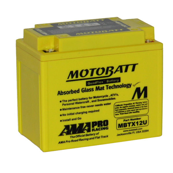 Motobatt Motorbike battery 12v 14Ah  MBTX12U
