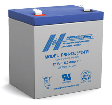 PowerSonic PSH 12v 6.0Ah PSH-1255 SLA battery