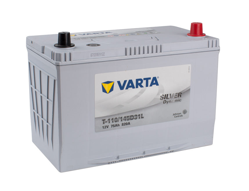 VARTA T-110/45D31L バッテリー 12V 75Ah 820A Hybrid Car Batteries | BatteryWorx