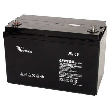 Vision Deep Cycle battery 12v 100Ah (2 x Special offer)