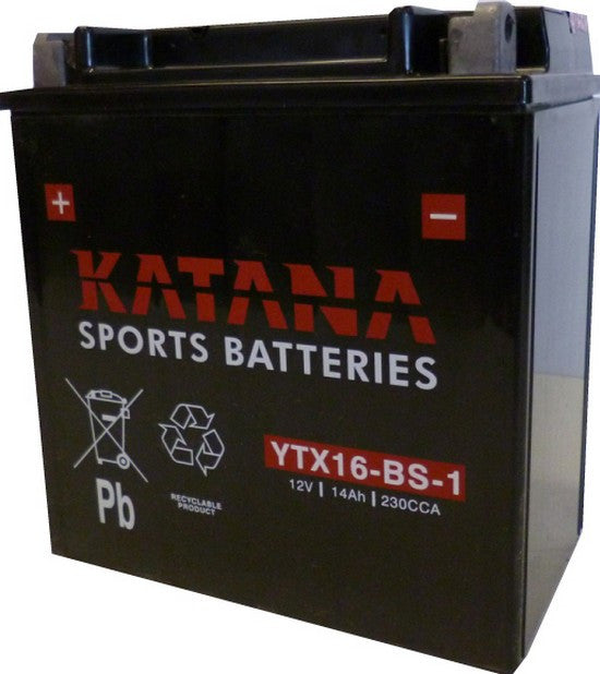 Katana Motorbike battery 12v 14Ah YTX16-BS-1