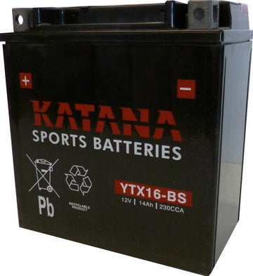 Katana Motorbike battery 12v 14Ah YTX16-BS