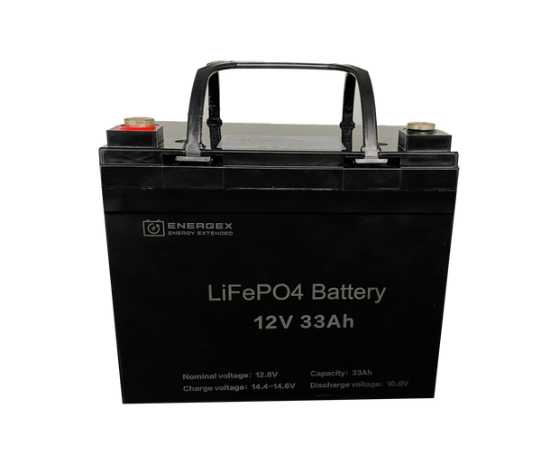Energex 12.8V 33Ah LiFePO4 Lithium Battery