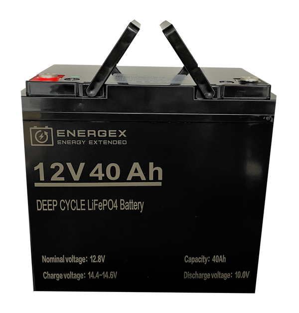 Energex 12.8V 40Ah LiFePO4 Lithium Battery