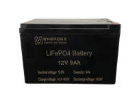 Energex 12.8V 9Ah LiFePO4 Lithium Battery