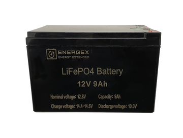 Energex 12.8V 9Ah LiFePO4 Lithium Battery