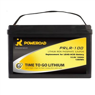 Poweroad 12V 100Ah Lithium Deep Cycle Battery