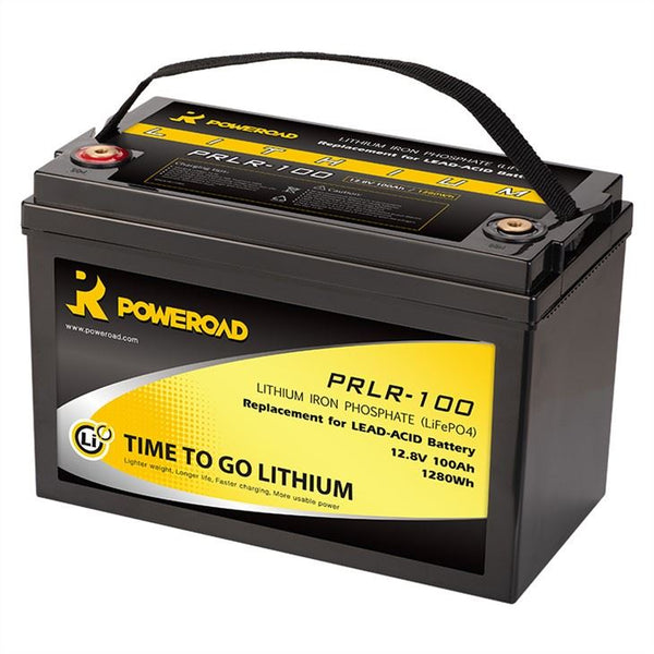 Poweroad 12V 100Ah Lithium Deep Cycle Battery